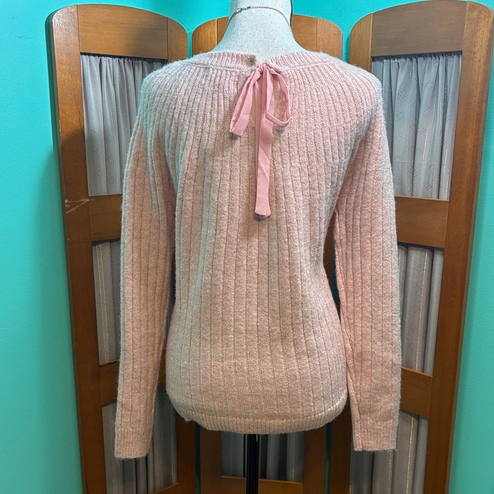Absolutely Creative Worldwide Blush Ribbed Sweater